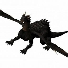 Western Dragon Character 3d-modell
