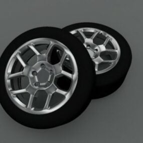 Tipico modello 3d di pneumatici per auto