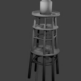 Model 3d Menara Banyu Lama