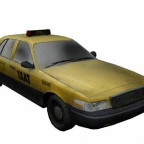 टैक्सी कैब ट्रांसपोर्ट 3डी मॉडल