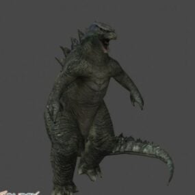 Modelo 3d de animales Godzilla