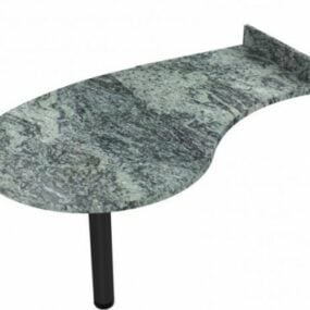 Kitchen Granite Island Table 3d model