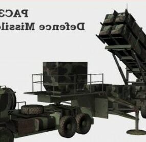 Pac-3 미사일 발사기 3d 모델