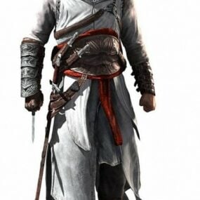 Modello 3d del personaggio di Altair Assassin Creed