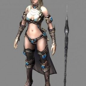 Elementalist Female Character 3d model