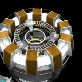 3д модель дугового реактора Железного человека