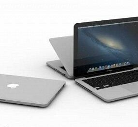 13palcový 3D model Macbooku Pro