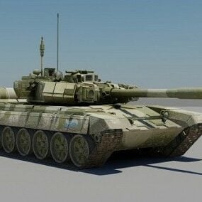تانک روسی T-90a مدل سه بعدی