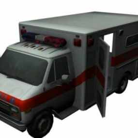 Modelo 3d de ambulância