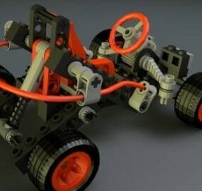 レゴバギーカー3Dモデル