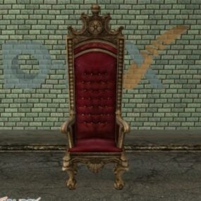 Model 3D krzesła tronu księcia