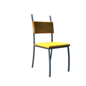 Nowy prosty model krzesła 3D