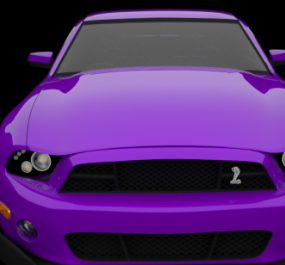 Ford Shelby Gt bil 3d-modell