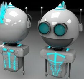 Robot Jasubot Character 3d-modell