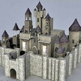 The Rock Castle Building 3d model