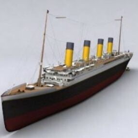泰坦尼克号船3d模型