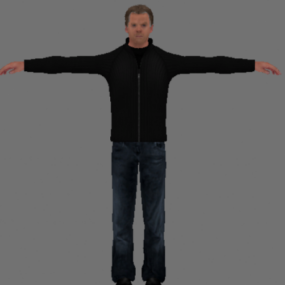 Modelo 3d del personaje de Jack Bauer.