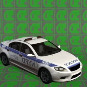 Modello 3d dell'auto della polizia Ford Mondeo dell'NYPD