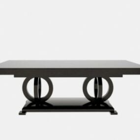 Modello 3d di mobili da tavolo in legno