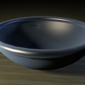 Model 3d Bowl Logam
