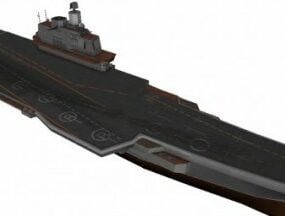 3D-Modell eines Flugzeugträgers der Admiral-Kusnezow-Klasse