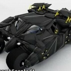 3д модель автомобиля Бэтмобиль Тумблер