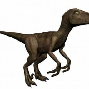 Modello 3d del dinosauro rapace