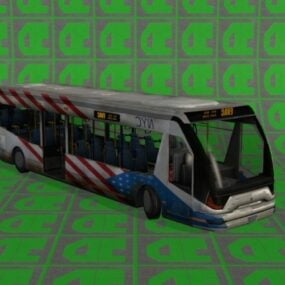 اتوبوس آمریکا مدل سه بعدی