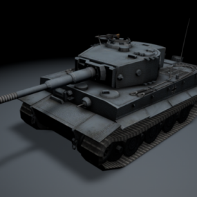 Veteran Tiger Tank 3d model