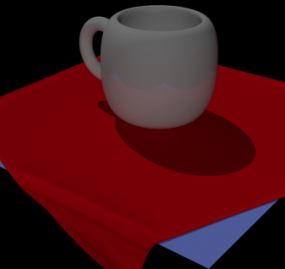 Model 3D filiżanki kawy