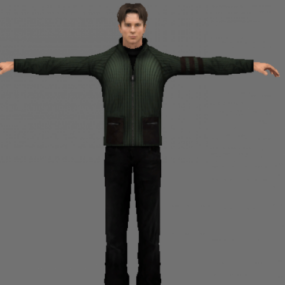 Christian Bale Character 3d model