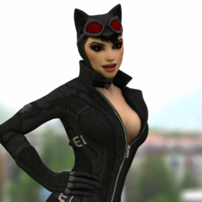 Model 3d Watak Catwoman
