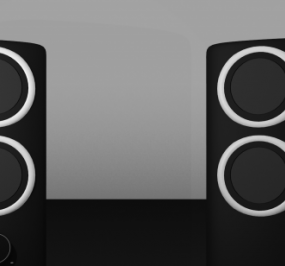 Stereo Speakers 3d model