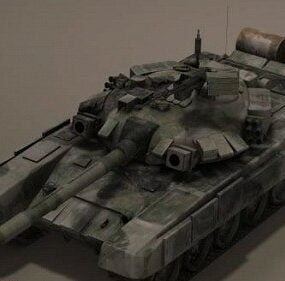 نموذج دبابة T90 ثلاثي الأبعاد