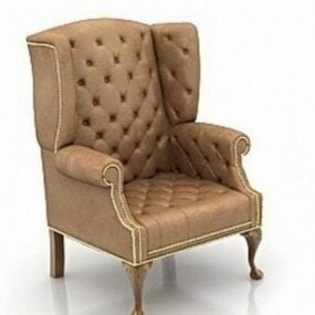 Luksusowy skórzany fotel Model 3D