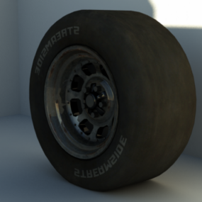 Roue de pneu radial Daytona modèle 3D