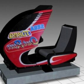 Turbo Outrun Sitdown Arcade Machine 3d model