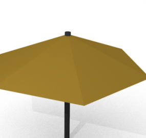 Modelo 3d de guarda-chuva de café