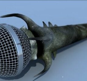 Heavy Metal Rock Mikrofon 3D-Modell