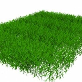 Modelo 3d de campo de grama verde