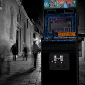 Máquina arcade Zwackery modelo 3d