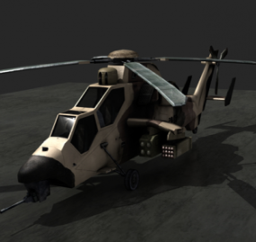 Tiger Helicopter Aircraft 3d-modell