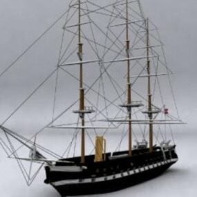 Segelfartyg 3d-modell