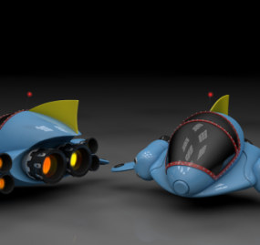 Framtida SpaceShip 3d-modell