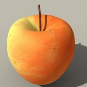 Modello 3d di frutta e mela