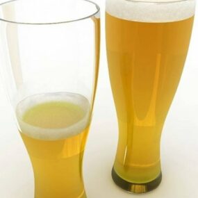 Bicchieri da birra modello 3d