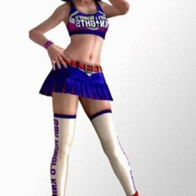 Model 3d Cheerleader Gadis Olahraga Juliet