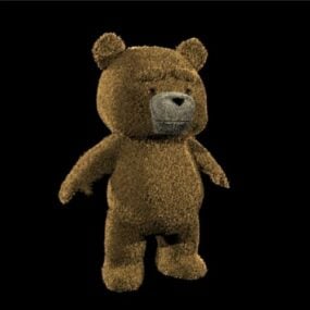 Mr Bean Ted Bear 3d model