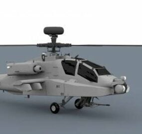 आह अपाचे हेलीकाप्टर 3डी मॉडल