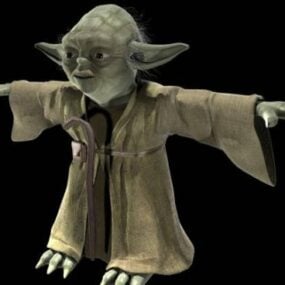Model 3d Karakter Star Wars Master Yoda Gratis